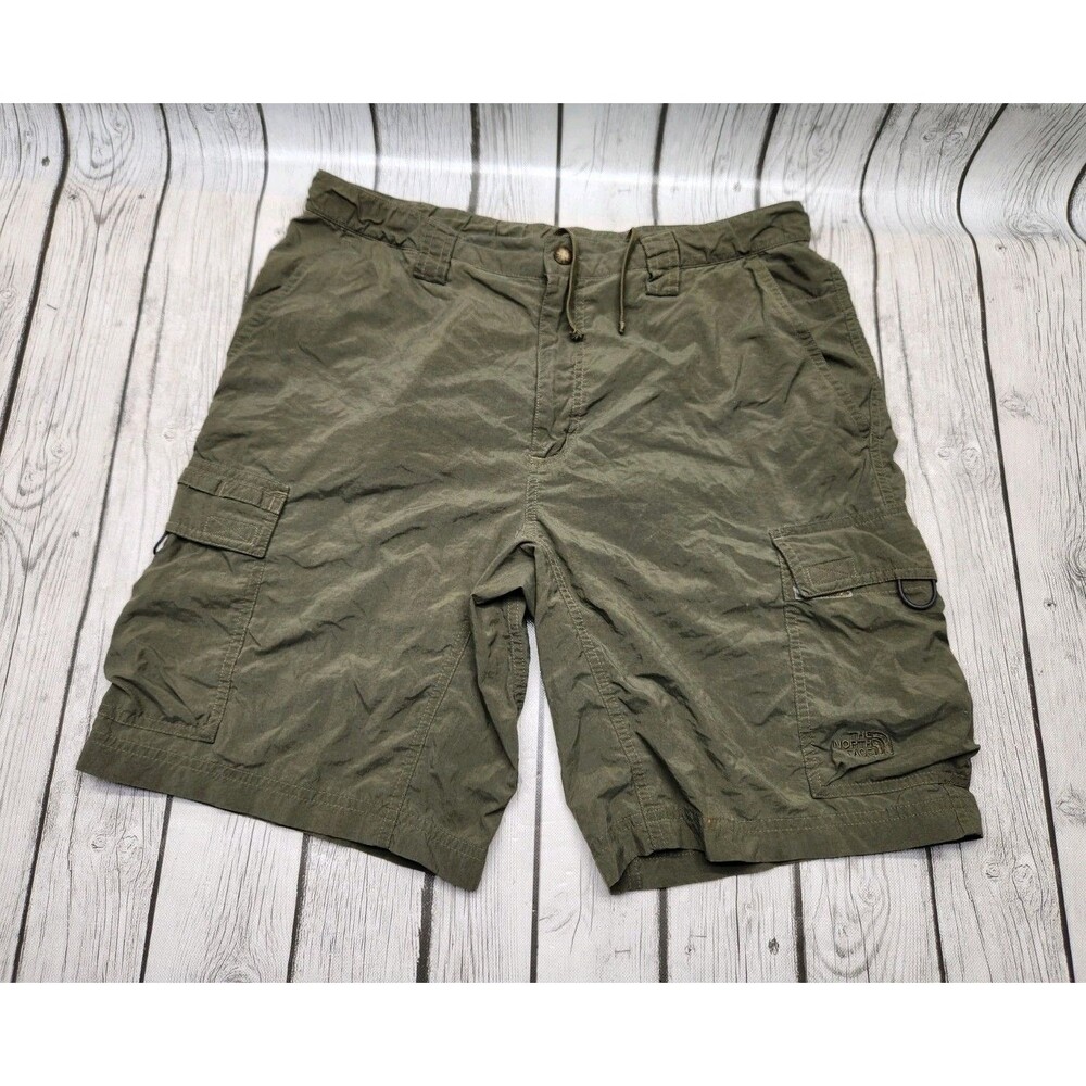 The North Face Men's M Horizon Cargo Shorts Olive Green Hiking Ripstop Gorpcore